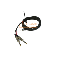 3,5mm Klinke - 2x 6,3mm Klinke 3m