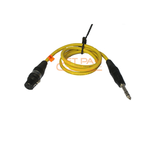 Adapterkabel 6,3mm- XLR Female 1m (gelb)